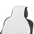 Накидка на сиденье, натуральная шерсть, 145х55 см, белая - Фото 3