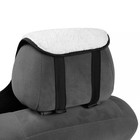 Накидка на сиденье, натуральная шерсть, 145х55 см, белая - Фото 4