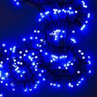 Гирлянда "Нить" уличная, УМС, мишура шарики 4 м LED-400-31V 8 режимов, нить тёмная, свечение синее - Фото 1
