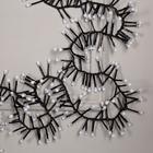 Гирлянда "Нить" уличная, УМС, мишура шарики 4 м LED-400-31V 8 режимов, нить тёмная, свечение синее - Фото 2