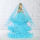 Кукла на подставке «Принцесса», голубое платье и фата - Фото 3