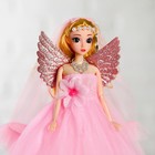 Кукла на подставке «Принцесса», с крыльями, розовое платье - Фото 2