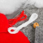 Новогодняя ёлочная игрушка, Набор для создания подвески из фетра "Гномик" - Фото 5