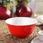 Контейнер - тарелка одноразовый, 500 мл, суповой, пластик, красный - Фото 1