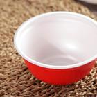 Контейнер - тарелка одноразовый, 500 мл, суповой, пластик, красный - Фото 2