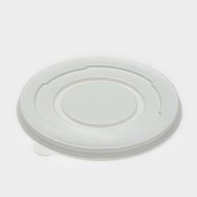 Крышка одноразовая для суповой миски ПС, d=13,5 см, цвет белый (комплект 480 шт)