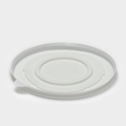 Крышка одноразовая для суповой миски ПС, d=13,5 см, цвет белый - Фото 2