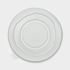 Крышка одноразовая для суповой миски ПС, d=13,5 см, цвет белый - Фото 3