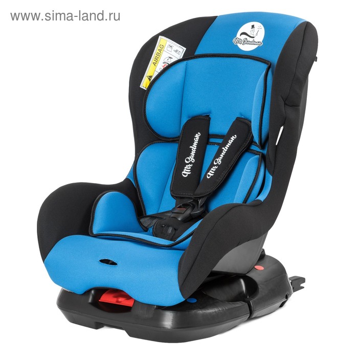 Автокресло детское Mr Sandman Young, крепление Isofix, группа 0/1 (0-18 кг), цвет чёрный/синий - Фото 1