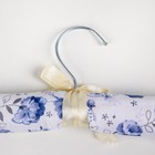Плечики для одежды мягкие «Розы синие», размер 40-42, цвет фиолетовый - Фото 2