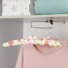 Плечики для одежды мягкие «Розы нежные», размер 44-48, расцветка МИКС - Фото 1