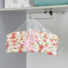Вешалка-плечики для одежды мягкая «Розы нежные», размер 44-48 - Фото 4