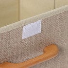 Короб стеллажный для хранения с крышкой LaDо́m «Франческа», 33×24×18.5 см, бежевый - Фото 6