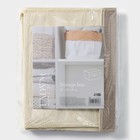 Короб стеллажный для хранения с крышкой LaDо́m «Франческа», 33×24×18,5 см, цвет бежевый - Фото 9
