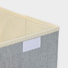 Короб стеллажный для хранения с крышкой LaDо́m «Франческа», 33×24×18 см, цвет серо-голубой - Фото 6