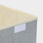Короб стеллажный для хранения с крышкой LaDо́m «Франческа», 33×24×18 см, серо-голубой - Фото 6