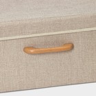 Короб стеллажный для хранения с крышкой LaDо́m «Франческа», 43×30,5×18,5 см, цвет бежевый - Фото 5