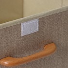 Короб стеллажный для хранения с крышкой LaDо́m «Франческа», 43×30,5×18,5 см, цвет бежевый - Фото 6