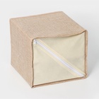 Короб для мелочей LaDо́m «Франческа», 2 выдвижных ящика, 22×22×20.5 см, бежевый - Фото 5