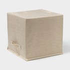 Короб стеллажный для хранения с крышкой «Совушка-индеец», 29×29×28.5 см - Фото 5