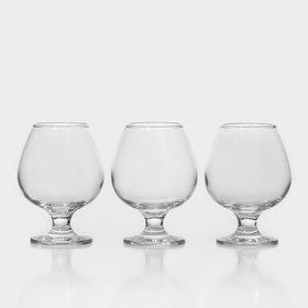 Набор стеклянных бокалов для коньяка Bistro, 395 мл, 3 шт