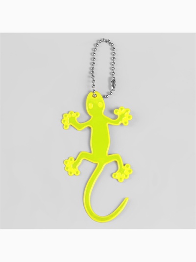 Светоотражающий элемент «Ящерица», 10×6.5 см, жёлтый