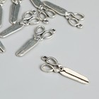 Декор металл для творчества "Ножницы" серебро (А13717) 3,6х1,6 см - фото 318125105