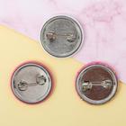 Набор значков «Пончик» 3 шт, d=25мм. - Фото 4