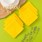 Набор полотенец махровых Spany "Осибори" 6 шт, 22х22 см, цвет жёлтый - Фото 1