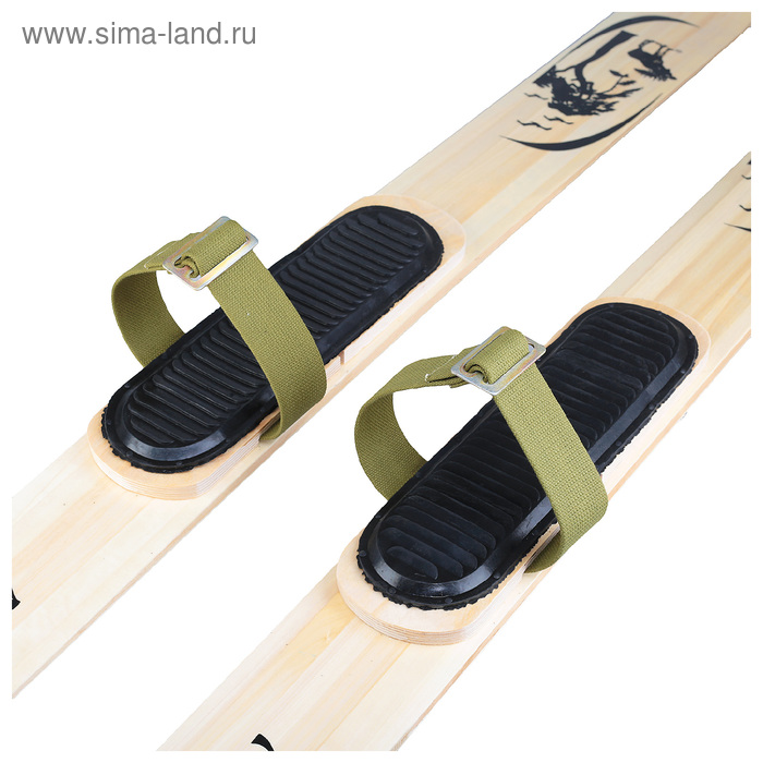 Крепления лыжные охотпромысловые с амортизаторами и носковыми ремнями - Фото 1