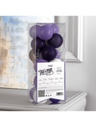 Гирлянда - нить, 5 м с насадками «Клубки сиреневые», IP20, прозрачная нить, 20 LED, свечение белое, 220 В - фото 118556911