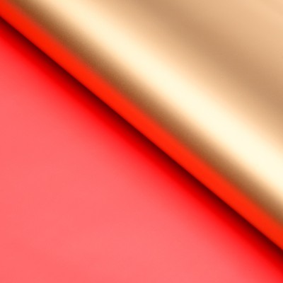 Пленка матовая двусторонняя 58 х 58 ±5% см, красный, золотой