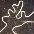 Неоновая фигура «Олень летящий», 70 × 70 см, 480 LED, 220 В, свечение тёплое белое - фото 8420067