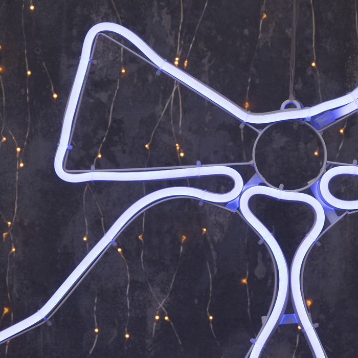 Неоновая фигура «Колокольчик», 60 × 50 см, 360 LED, 220 В, свечение синее - фото 1918810713
