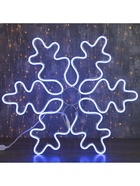 Светодиодная фигура «Снежинка», 67 см, 600 LED, 220 В, свечение синее - Фото 7