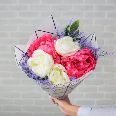 Пергамент для цветов «Геометрия», 50 х 70 см