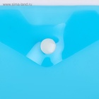 Папка-конверт на кнопке, А6, 180 мкм, вертикальная, тонированная, МИКС - Фото 3