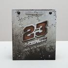 Пакет подарочный ламинированный вертикальный, упаковка, «С 23 февраля», M 26 х 30 х 9 см (комплект 2 шт) - фото 20866303