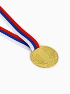 Медаль призовая «1 место» золото 078, d=6 см, с лентой - Фото 3