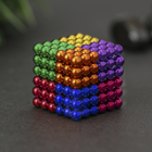 Антистресс магнит "Неокуб" 216 шариков d=0,5 см (8 цветов) 3х3 см - фото 8734892