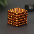 Антистресс магнит "Неокуб" 216 шариков d=0,3 см (оранжевый) 1.8х1.8 см - фото 4550879