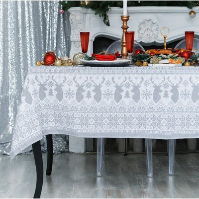 Скатерть новогодняя «Сканди стиль» 110×146 см, 100% хлопок, 164 г/м²