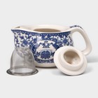 Чайник керамический заварочный «Восточная мудрость», 200 мл, 14×9.5×8 см, цвет синий - Фото 2