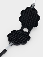 Сковорода вафельница Доляна «Венские вафли», d=14 см, пластиковая ручка, чёрная - Фото 3