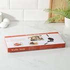 Сковорода вафельница Доляна «Венские вафли», d=14 см, пластиковая ручка, чёрная - Фото 7