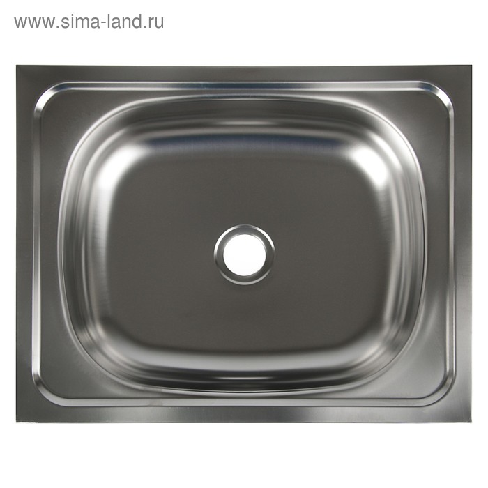 Мойка кухонная «Владикс», накладная, без сифона, 50×40 см, нержавеющая сталь 0.4 мм - Фото 1