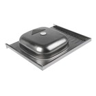 Мойка кухонная «Владикс», накладная, без сифона, 60×50 см, правая, нержавеющая сталь 0.4 мм - Фото 3