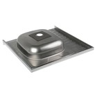 Мойка кухонная «Владикс», накладная, без сифона, 60×60 см, правая, нержавеющая сталь 0.4 мм - Фото 3