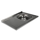 Мойка кухонная «Владикс», накладная, без сифона, 80×60 см, правая, нержавеющая сталь 0.4 мм - Фото 2