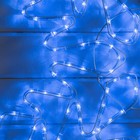 Светодиодная фигура «Снежинка», 95 см, дюралайт, 216 LED, 220 В, мерцание, свечение синий/белый - фото 8953445